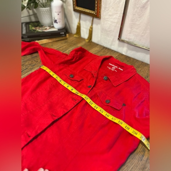 SANDWICH red linen jacket size 44 - Picture 10 of 12